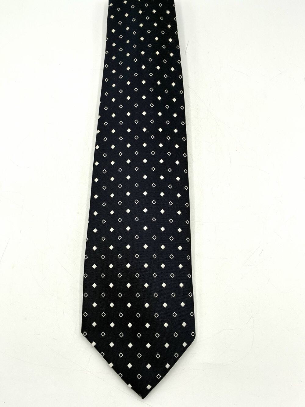 Christian Dior Cravates Navy Neat Print Tie Higbee’s Store For Men Vintage